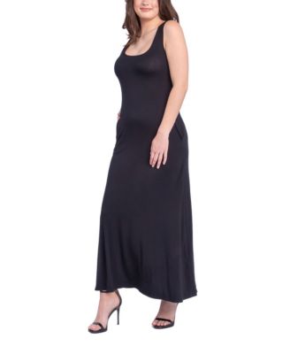 Women's Relaxed Fit Sleeveless Tunic Dress with Pockets
