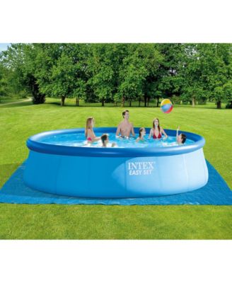 26175EH 18' x 48" Inflatable Round Outdoor Above Ground Swimming Pool Set