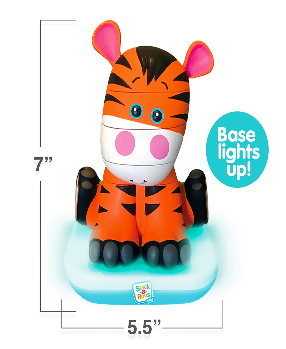 Shop Stack-a-roos Pals Baby Tiger In Multi