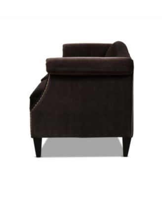 Elaine 77" Camel Back Sofa with Nailhead Accents