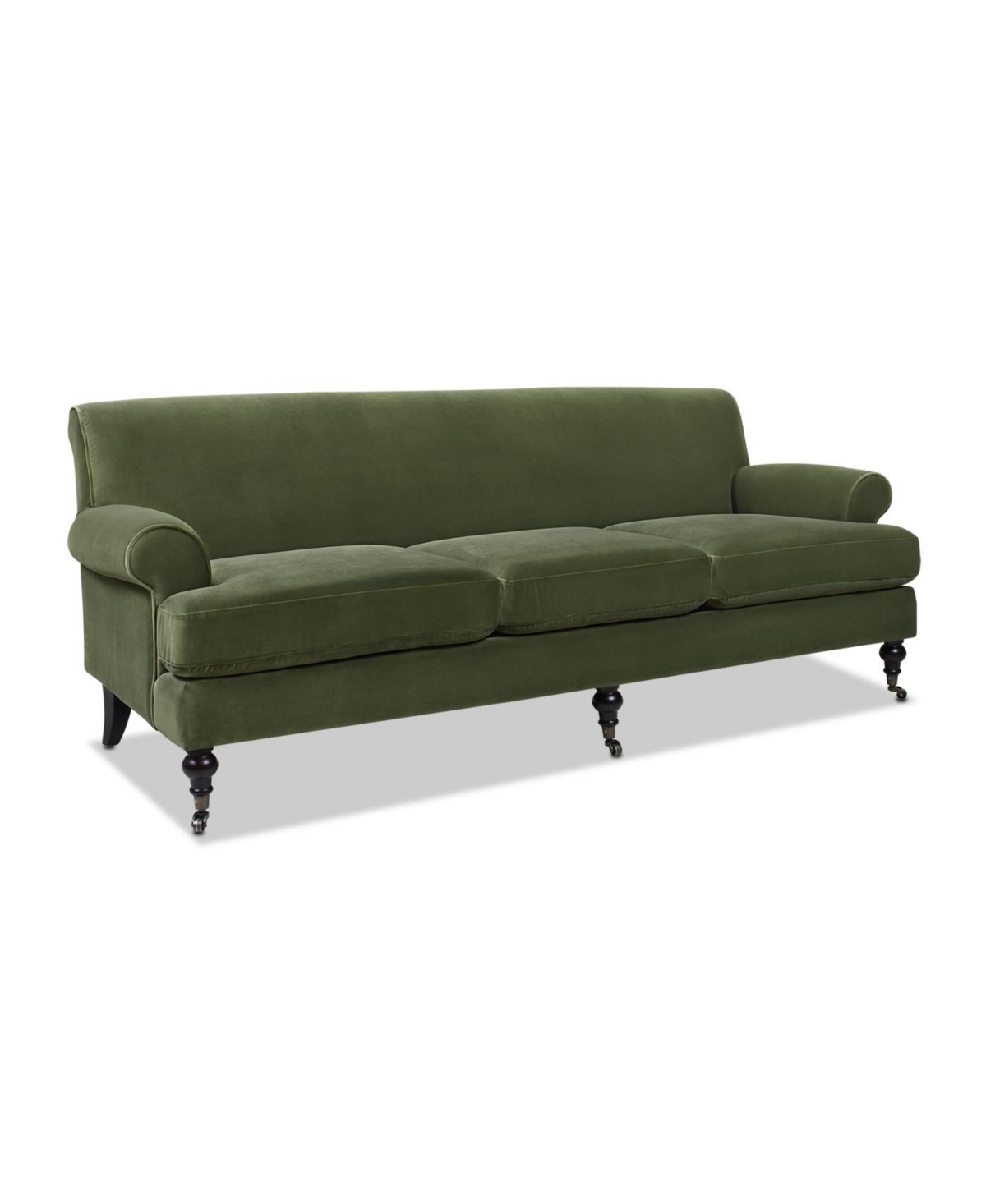 Jennifer Taylor Home Alana Lawson 88" Three-cushion Tightback Sofa In Olive Green