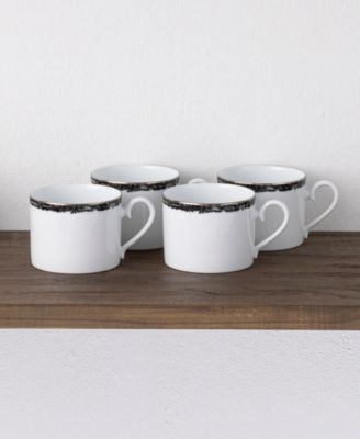 Rill Set of 4 Cups, Service for 4