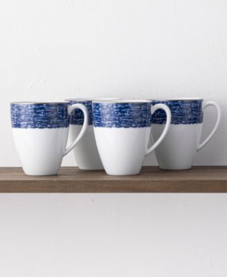 Rill Set of 4 Mugs, Service for 4