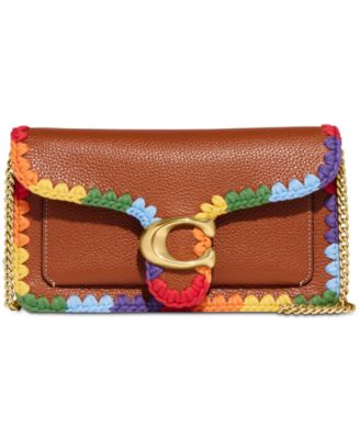 COACH - Pride Crochet Trim Polished Pebble Tabby Chain Clutch