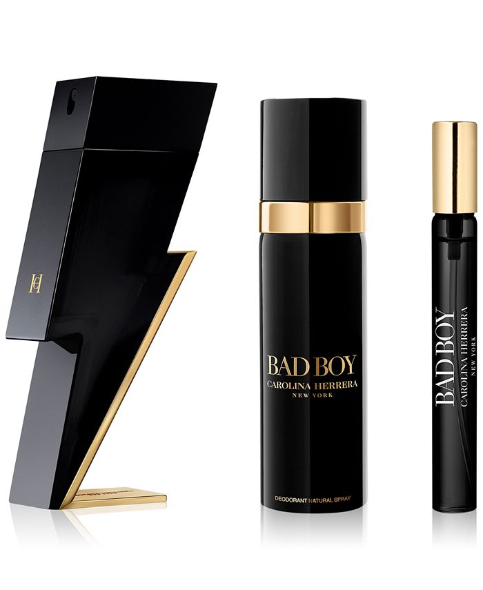 Carolina Herrera Men's 3Pc. Bad Boy Eau de Toilette Gift Set Macy's
