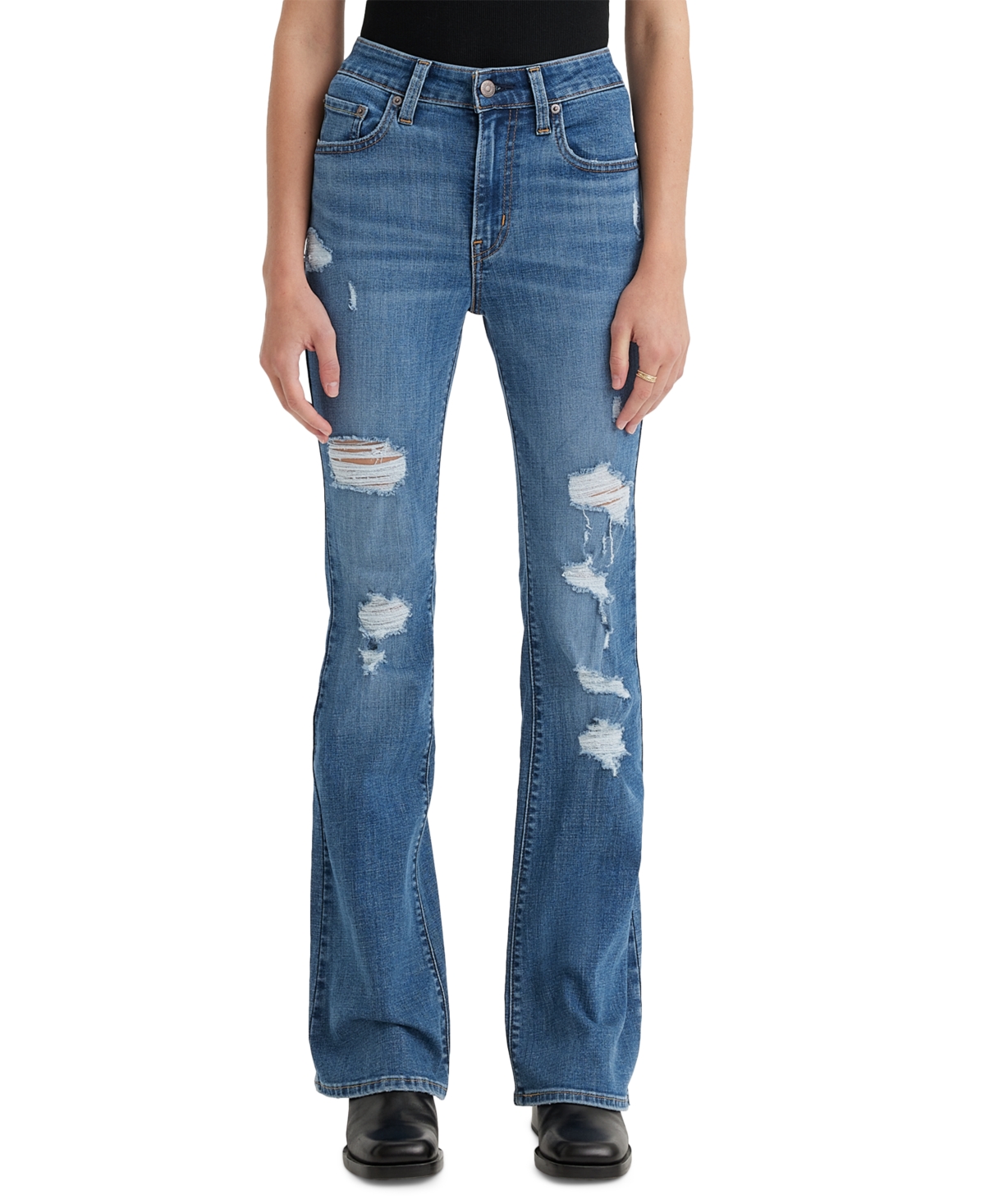 Levi's Women's 726 High Rise Flare Jeans In Short Length In New Way