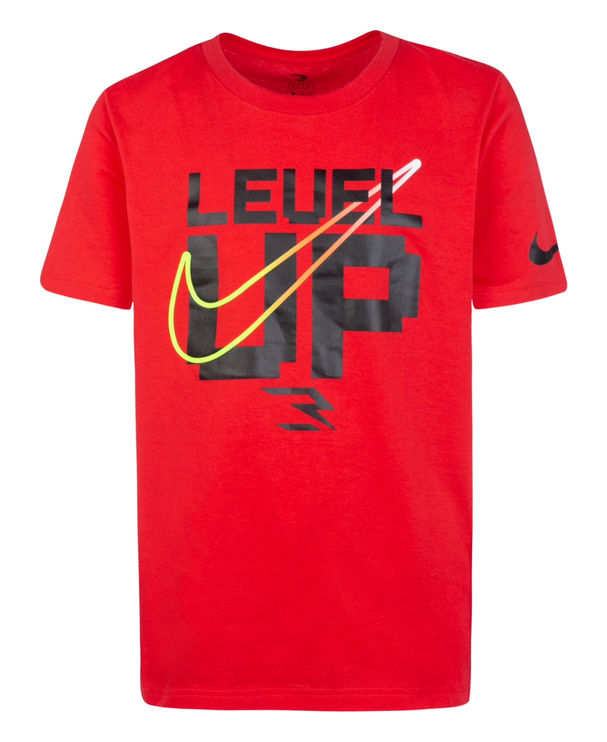 Nike 3brand By Russell Wilson Kids Big Boys Short Sleeve Level Up Pixel T shirt In Action Red ModeSens