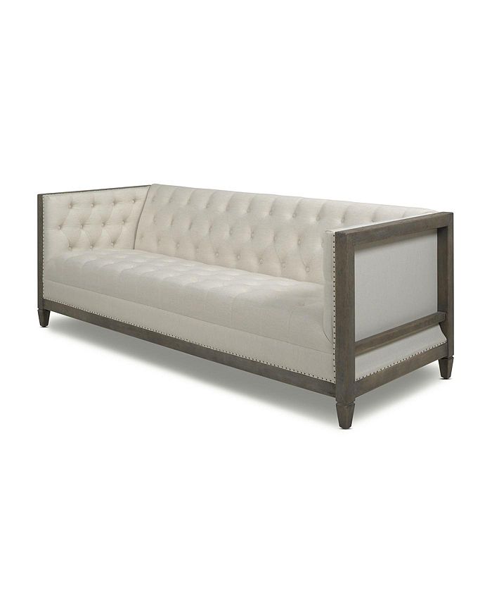 Jennifer Taylor Home Sylvan 81" Farmhouse Oak Tuxedo Sofa Macy's