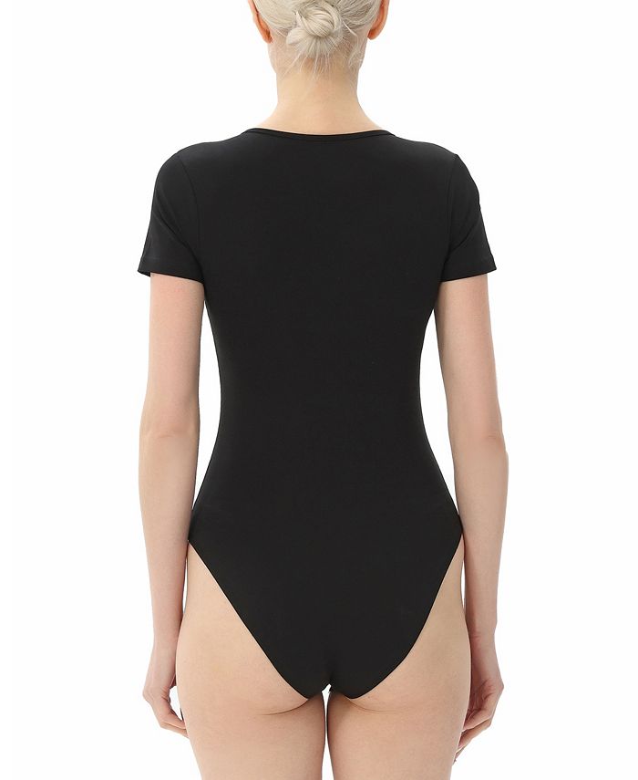 Joyshaper Body Donna Altocollo Manica Lunga: Basic Camicia Intima Morbida, Con Chiusura A Pressione - 5