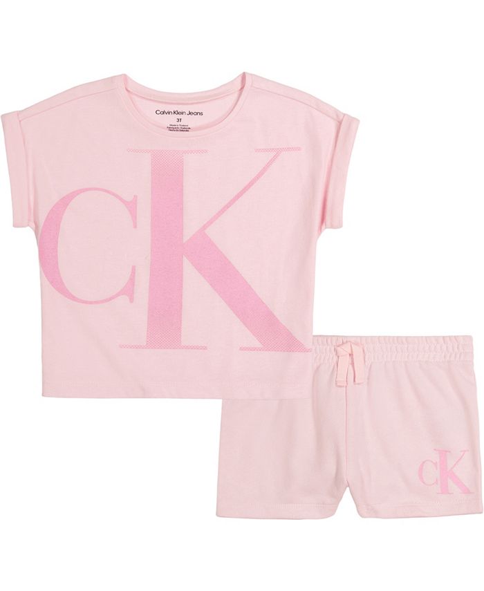 Calvin Klein - Pink Cotton Monogram Tracksuit