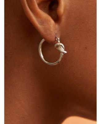 Knot Small Hoop Earrings