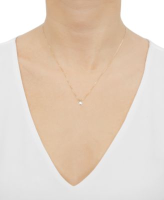 IGI Certified Lab Grown Diamond Solitaire 18" Pendant Necklace (1/2 ct. t.w.) in 14k White Gold or 14k Gold