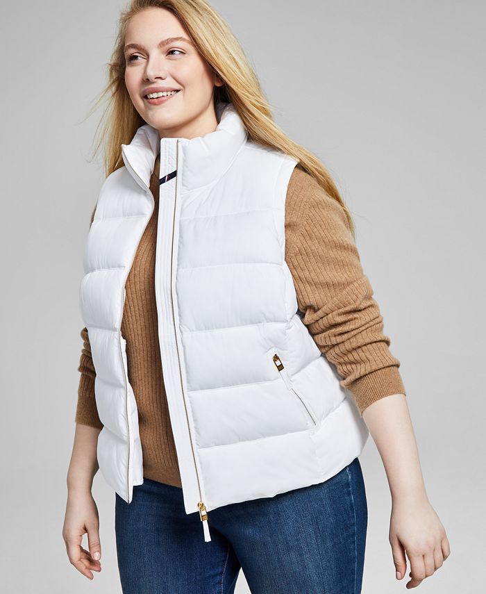 Tommy Hilfiger Women's Plus Size StandCollar Puffer Vest, Created for Macy's Macy's