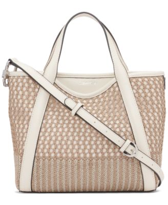 Calvin Klein - Masonite Small Woven Expandable Convertible Crossbody
