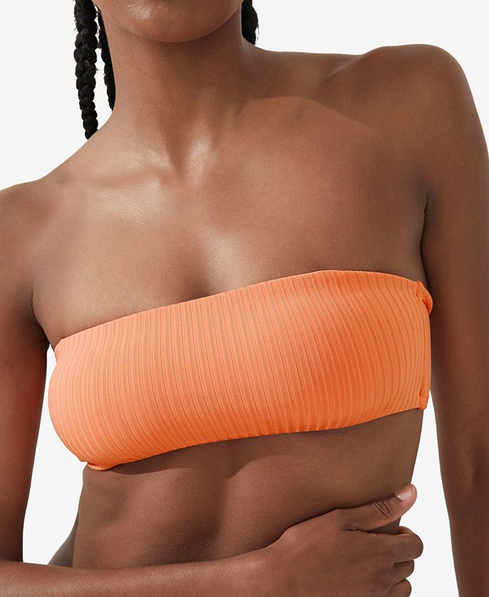 COTTON ON Women's BandeauNeck RemovableStrap Bikini Top Macy's