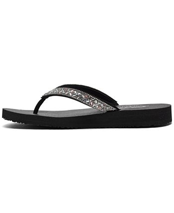 Skechers 119136 Black Yoga Foam Slip On Thong Flip Flop Sandals Choose  Sz/Color
