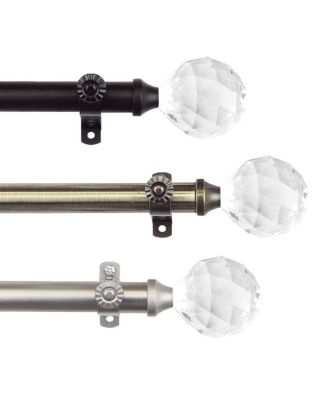 Faceted Adjustable 13 16 Curtain Rod Collection 18 28