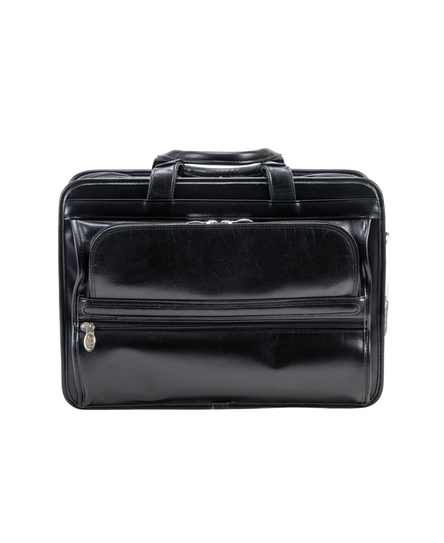 Сумка McKlein Elston Checkpoint-Friendly Double Compartment Laptop Briefcase, цвет: Чёрный — фото 10