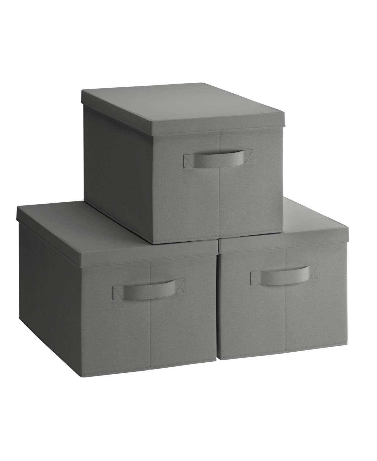 Ornavo Home Foldable Xlarge Storage Bin With Handles And Lid In Gray