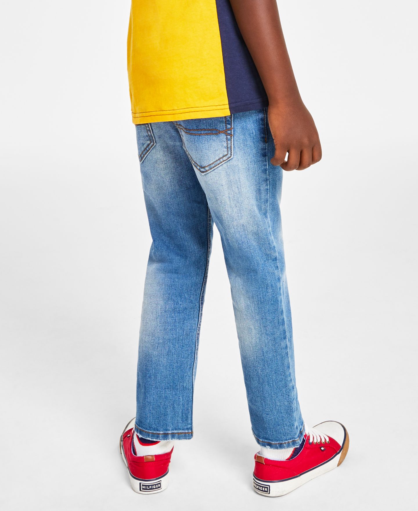 Джинсы Tommy Hilfiger Regular-Fit Blue Stone Jeans для мальчиков, цвет: Каменный синий — фото 2