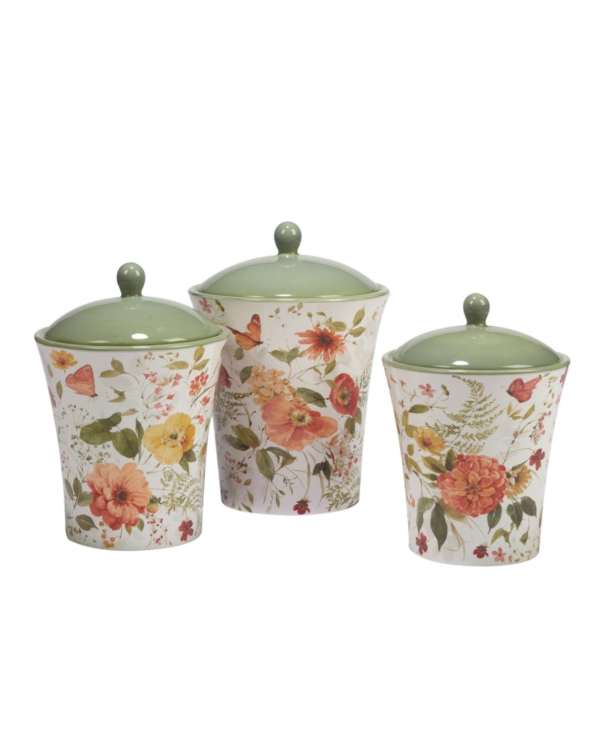 Certified International Nature's Song Canister Set 3-pc