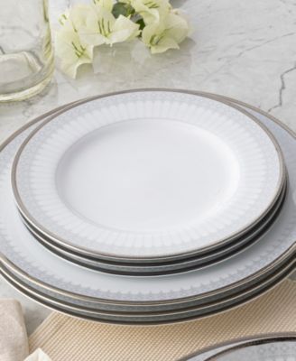 Silver Colonnade Set of 4 Salad Plates, 8.25"