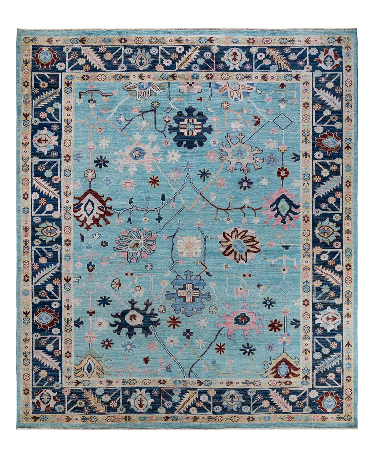 Adorn Hand Woven Rugs Serapi M1982 8' X 9'8" Area Rug In Orange