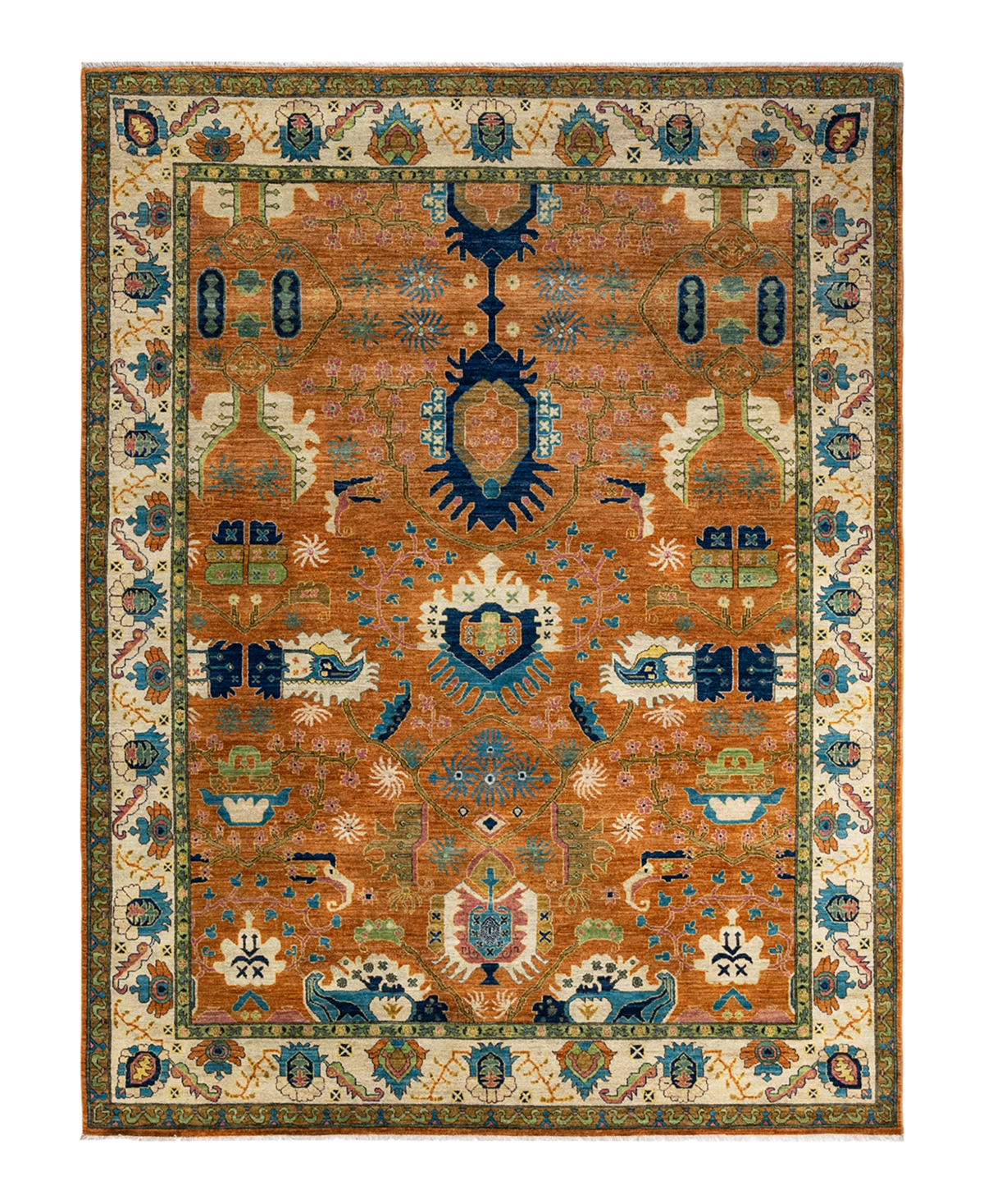 Adorn Hand Woven Rugs Serapi M1982 2'8in x 4'4in Area Rug - Orange