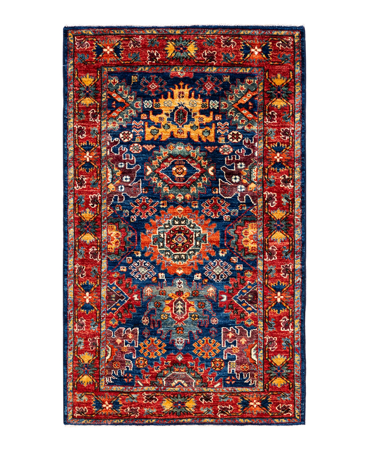 Adorn Hand Woven Rugs Oushak M1982 4' x 6' Area Rug - Blue