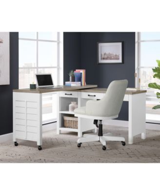 Finn 36" Polyester Upholstered Desk Chair