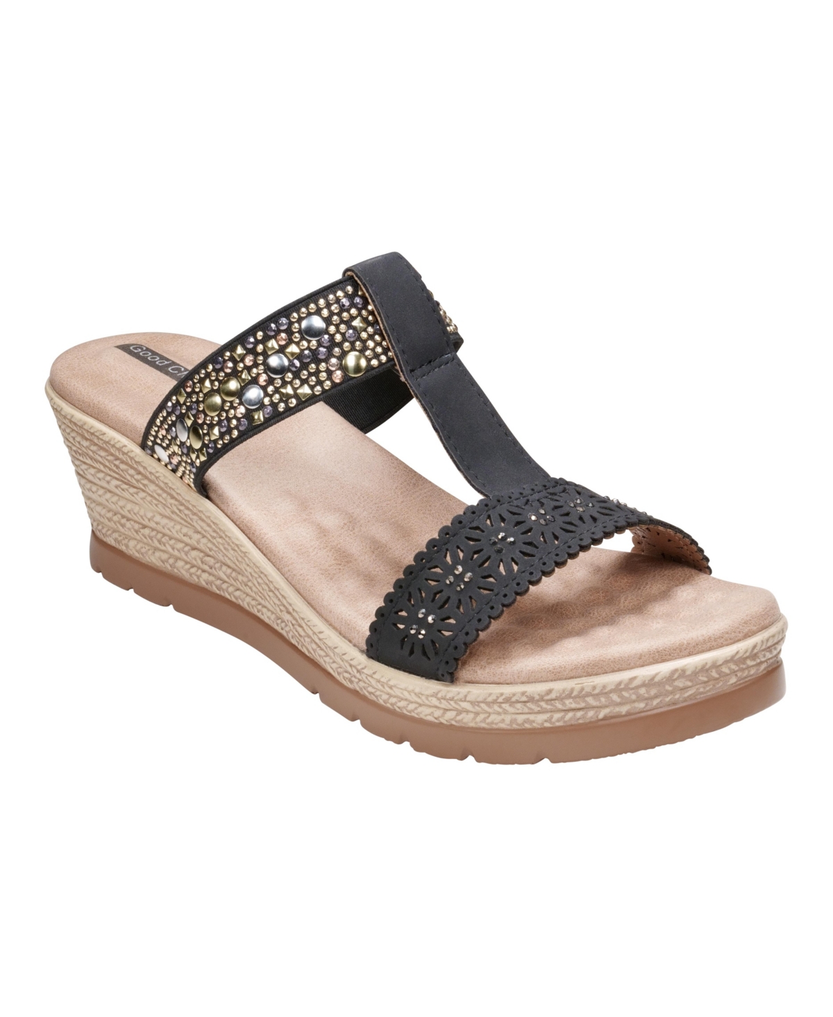 Women's Alena T-Strap Wedge Sandals - Blush