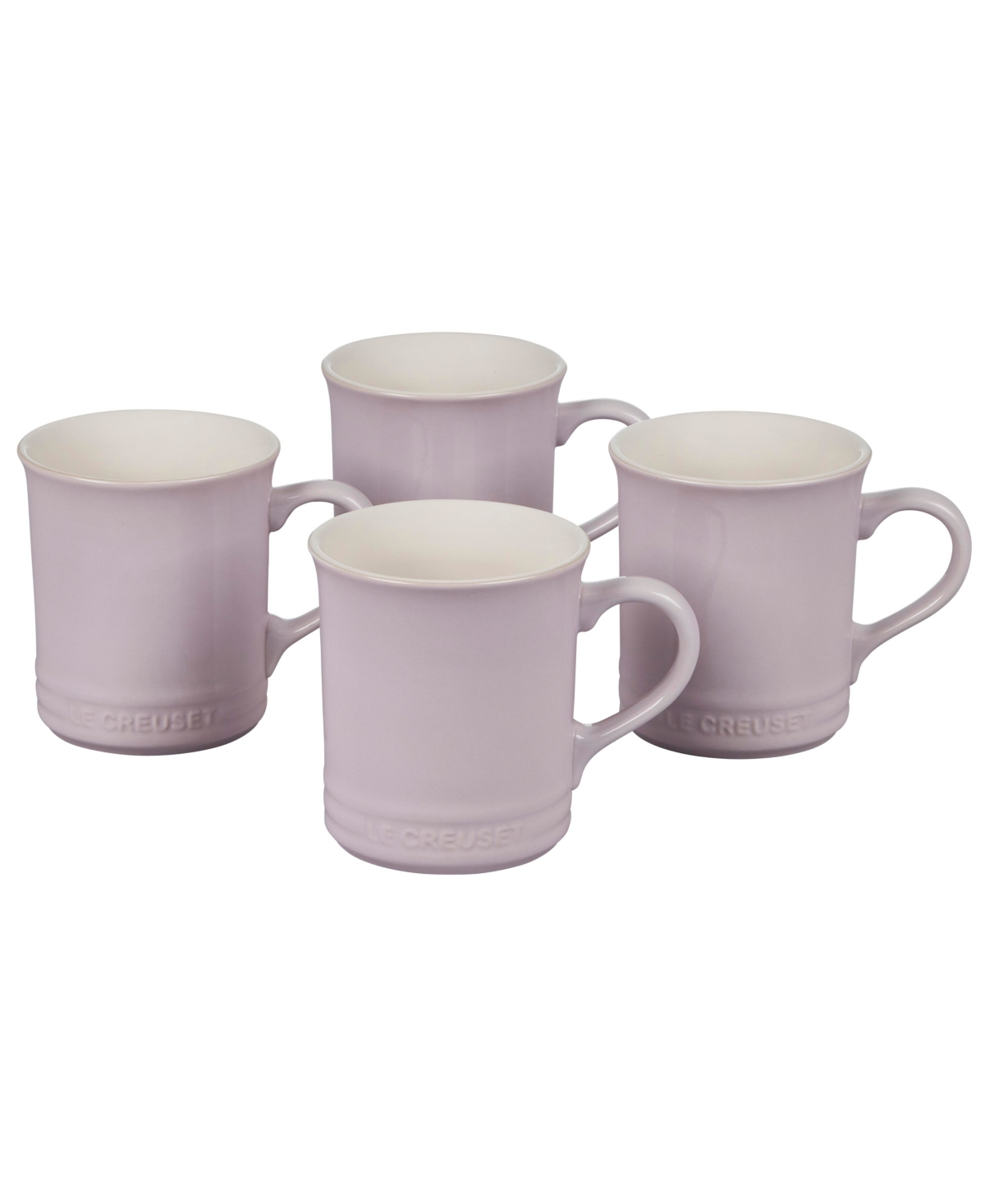 14 oz. Stoneware Set of Four Coffee Mugs - Shallot