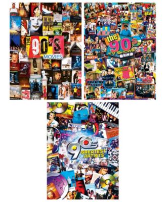 Decades - The 90's 500 Piece Jigsaw Puzzles 3 Pack