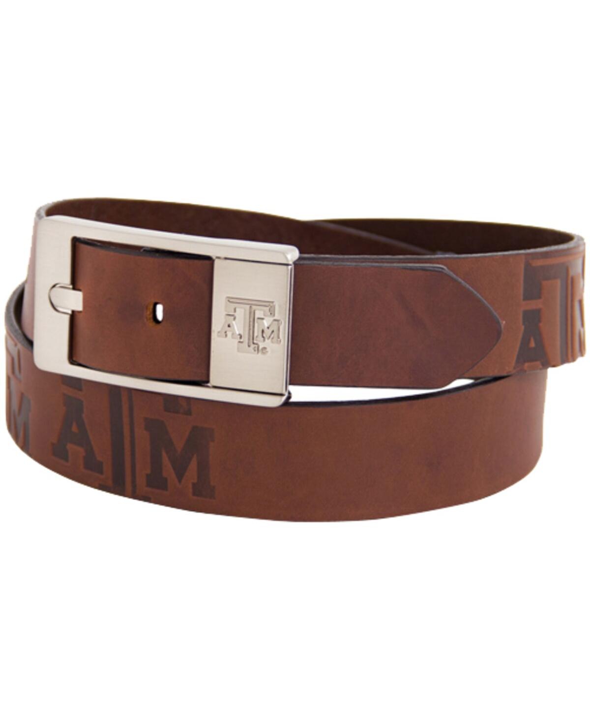 Shop Eagles Wings Men's Texas A&m Aggies Brandish Leather Belt In Brown