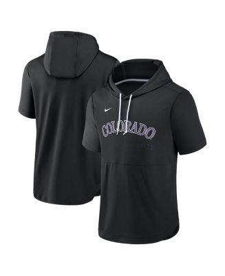 Nike Men's Black Colorado Rockies Springer Short Sleeve Team Pullover ...