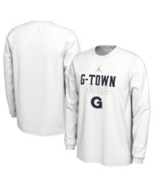 Men's Jordan Brand #8 Navy Georgetown Hoyas Team Replica Basketball Jersey