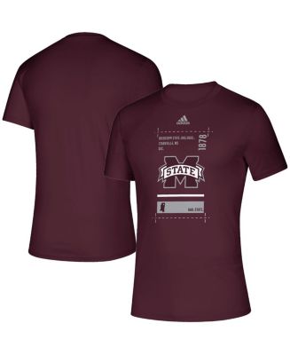 Men's adidas Maroon Mississippi State Bulldogs Hall Pass AEROREADY ...