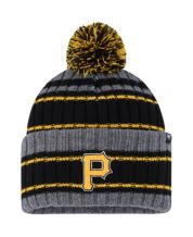 '47 Graphite Pittsburgh Steelers Rexford Cuffed Knit Hat with Pom