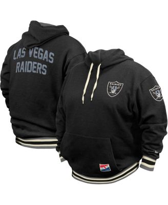 Men's New Era Black Las Vegas Raiders Big & Tall NFL Pullover Hoodie