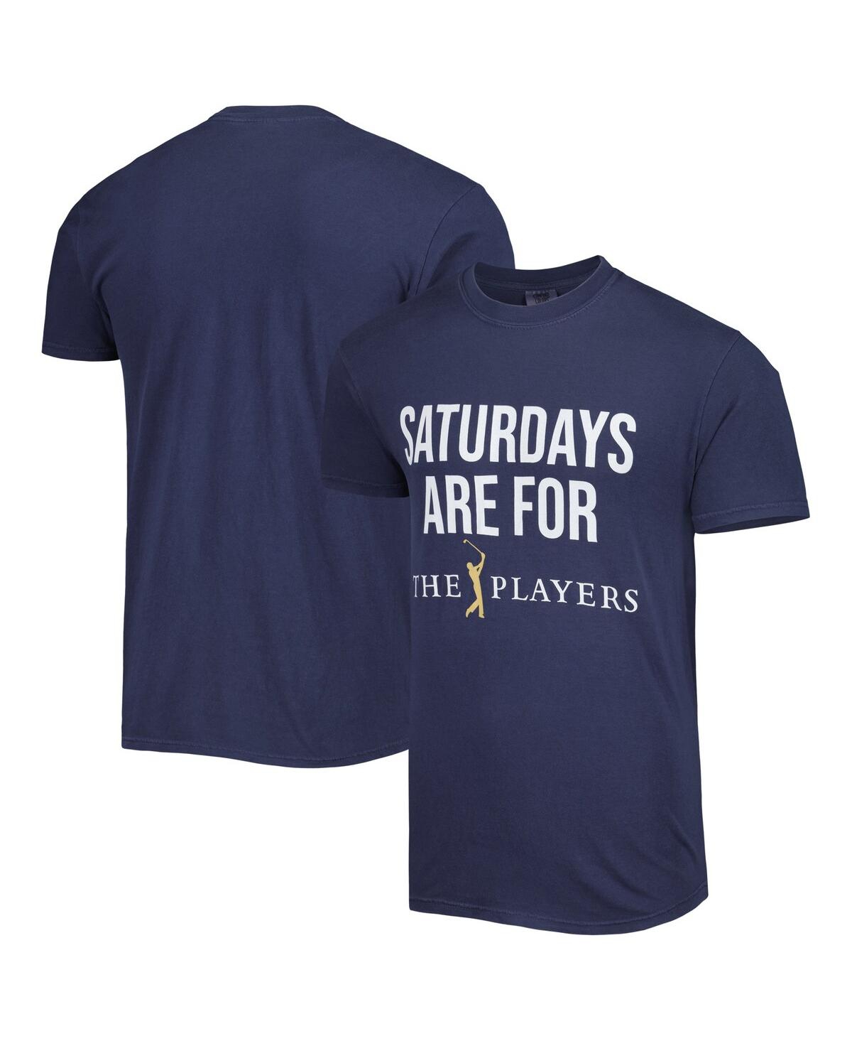 Men's Barstool Golf Navy The Players Saturdays Are For The Players T-shirt - Navy