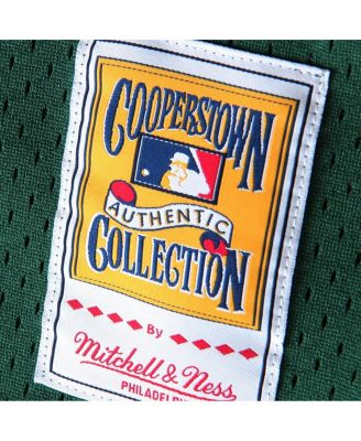 Men's Rickey Henderson Green Oakland Athletics 1998 Cooperstown Mesh Batting Practice Jersey