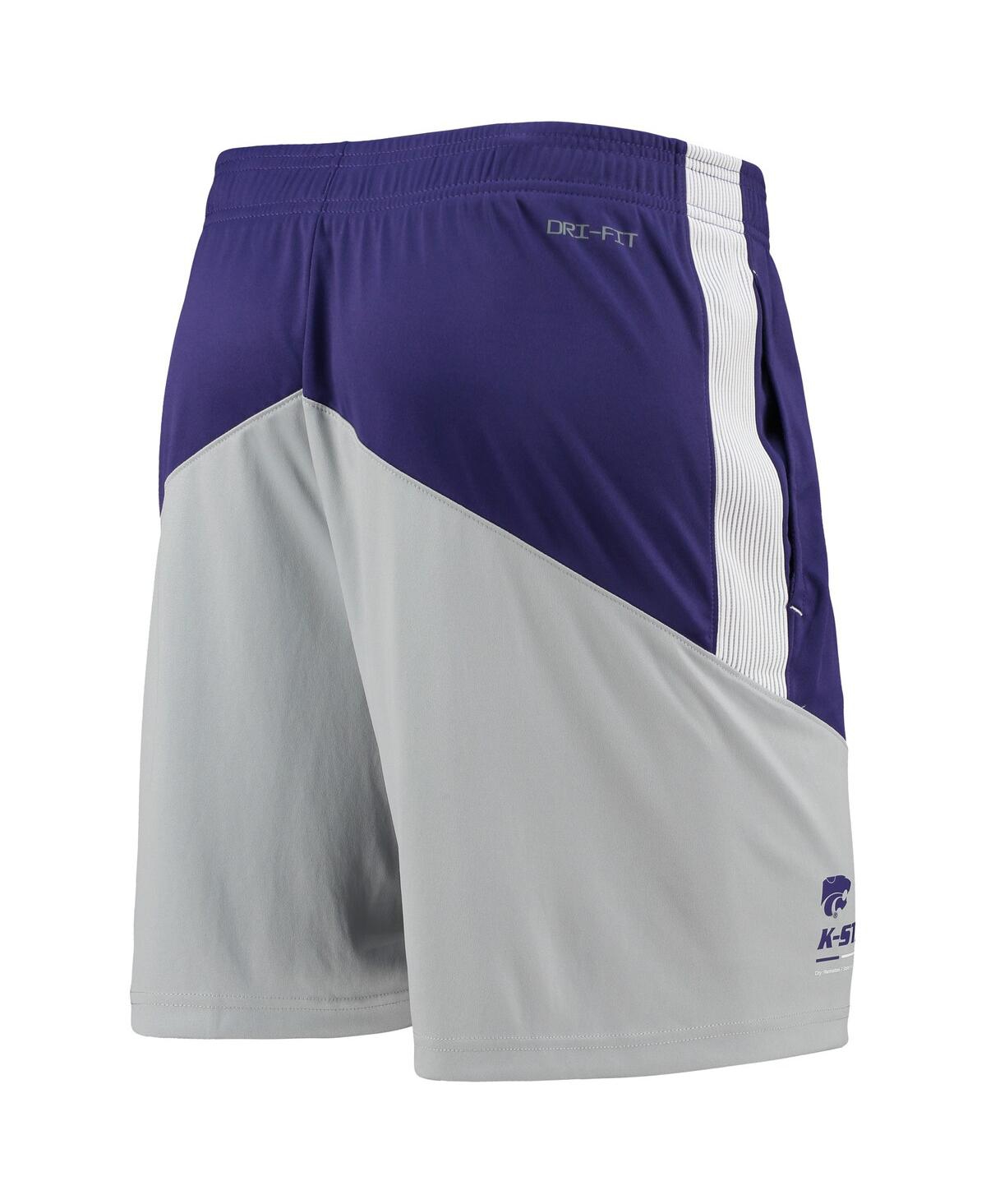 Men's Nike Gray Kansas State Wildcats Performance Player Shorts - Gray