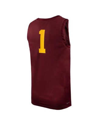 Men's #1 Maroon Minnesota Golden Gophers Team Replica Basketball Jersey