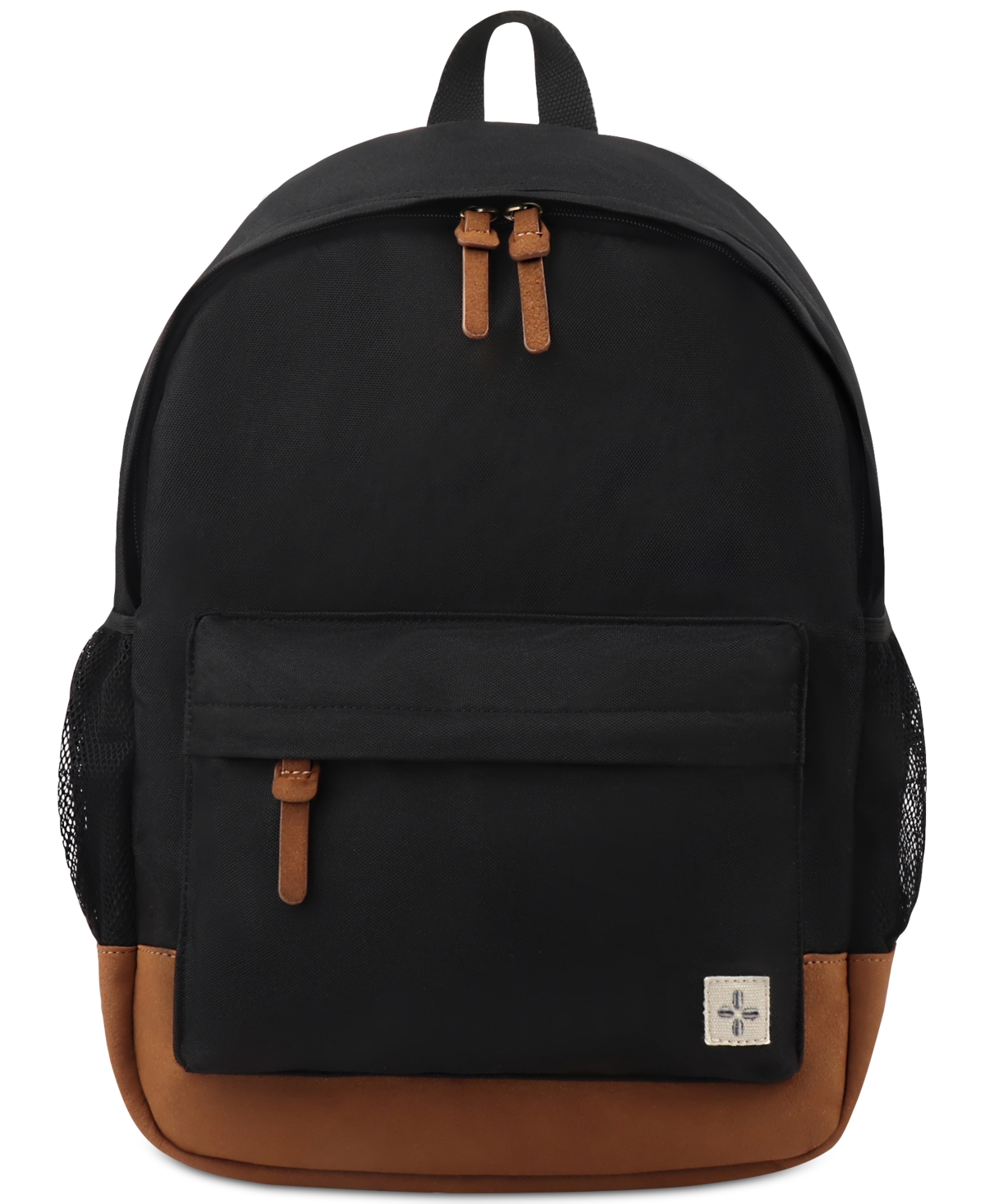 Sun + Stone Men's Riley Solid Backpack, Created For Macy's In Black
