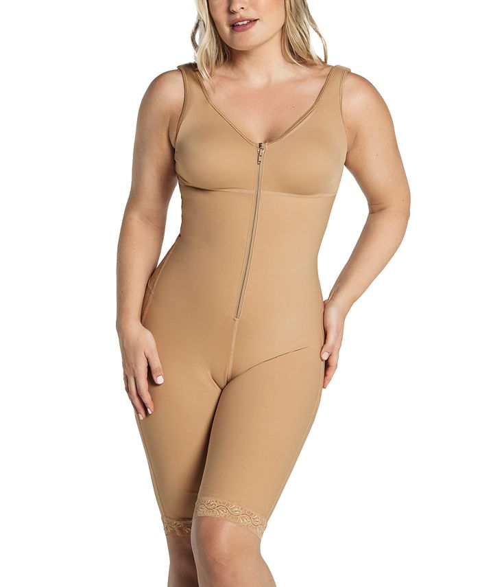 Berolige Arrangement værdighed Leonisa Full Body Slimming Zipper Bodysuit Contour Shaper - Macy's