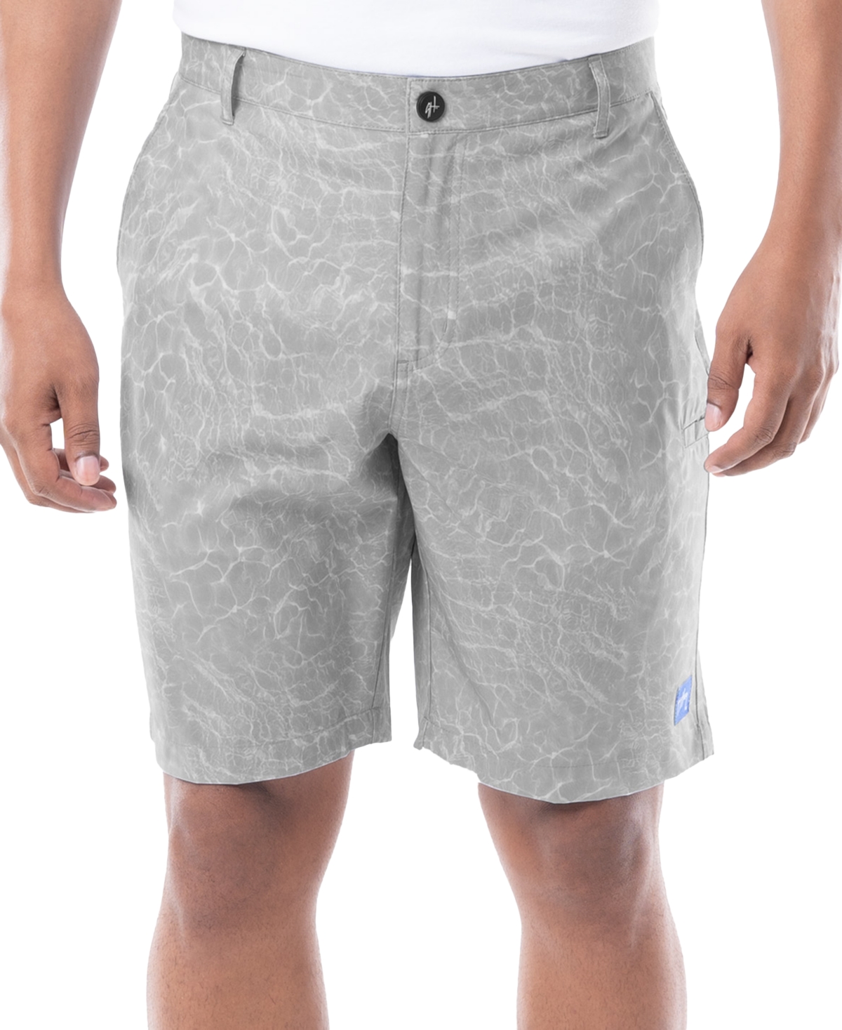 Guy Harvey Men's Shallow Hybrid 9" Shorts In Microchip