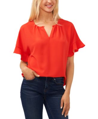 CeCe - Women's Drop-Shoulder Wide Scoop-Neck Top
