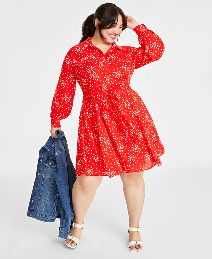 Mom Of The Bride Dressbride Mother Dress A-line Tea-Length 3/4 Sleeve With Belted Shirtdress Mother Of The Bride / Stores With Prom Dresses