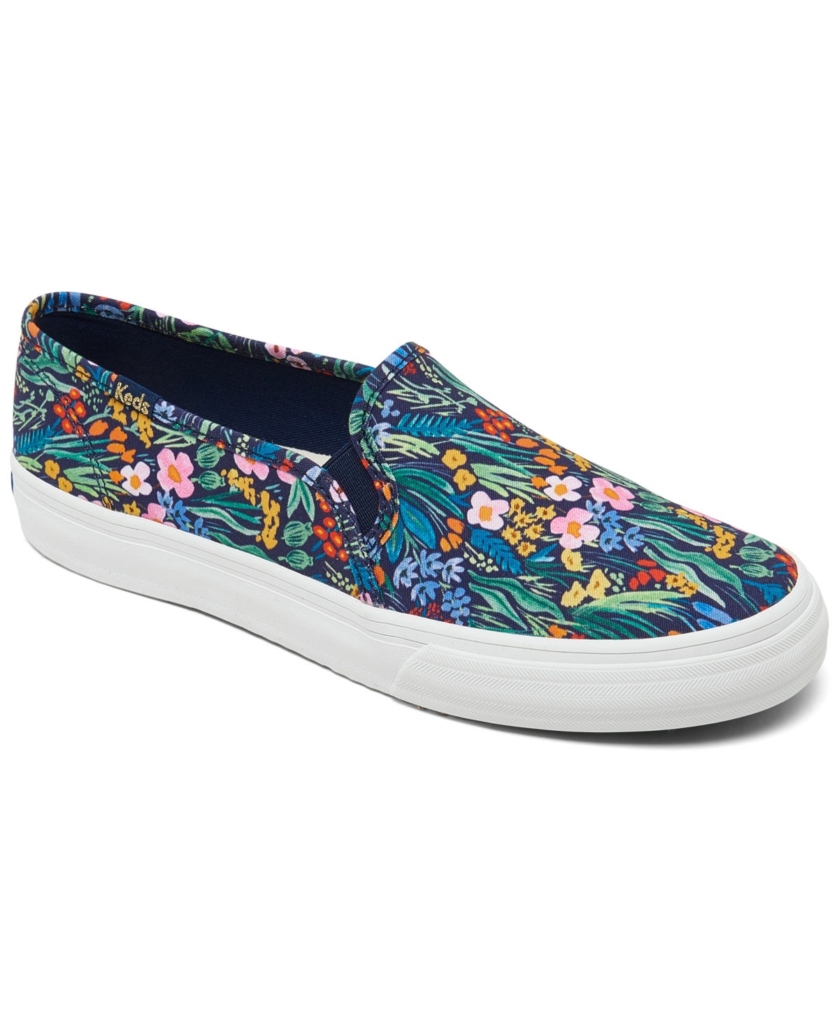 Keds Women's x Rifle Paper Co. Double Decker Garden Party Canvas Slip-On Casual Sneakers from Finish Line