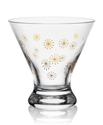 Party Stemless Martini Glasses, Set of 4